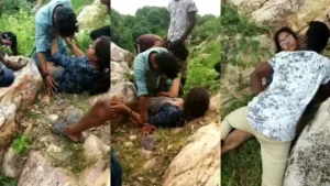 Five Boys did Dirty Work With a Girl in the Forest